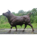 New products decorative metal casting bronze bull sculpture
